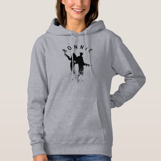 Bonnie und Clyde | Bonnie Gray Women's Hoodie (Vorderseite)