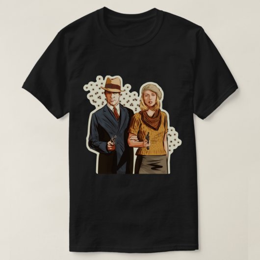 Bonnie und Clyde - Eine Illustration von Paul Cemm T-Shirt (Design vorne)