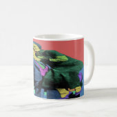 Bonnie und Clyde Pop Art Kaffeetasse (VorderseiteRechts)