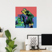 Bonnie und Clyde Pop Art Poster (Heimbüro)