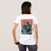 Bonnie und Clyde Pop Art T-Shirt (Schwarz voll)