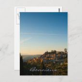 Bonnieux, Dorf in Luberon, Provence. Postkarte (Vorne/Hinten)