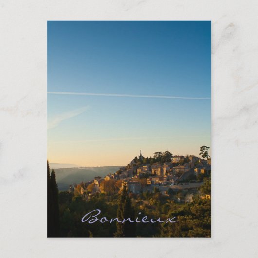 Bonnieux, Dorf in Luberon, Provence. Postkarte (Vorderseite)