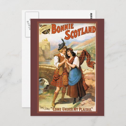 Bonny Schottland Postkarte (Vorne/Hinten)