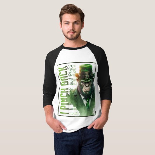 Bono Chimp "I Pinch Back" 3/4 Sleeve T - Shirt (Vorne ganz)