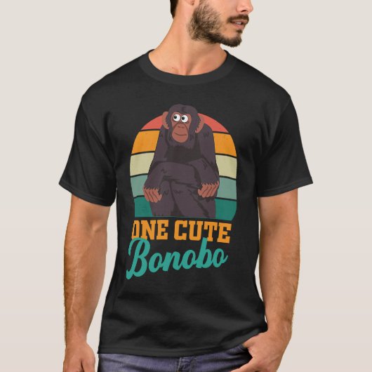 Bonobo chimpanzee chimps World Bonobo Day  men wom T-Shirt (Vorderseite)