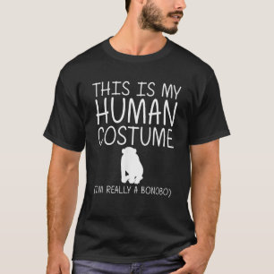 Bonobo Easy Halloween menschliches Kostüm Schimpan T-Shirt