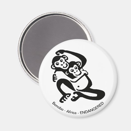 Bonobo - magnet (Vorderseite/Rückseite)