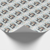 Bonobo Niedlich Baby Pastel Wasserfarbmuster Geschenkpapier (Ecke)