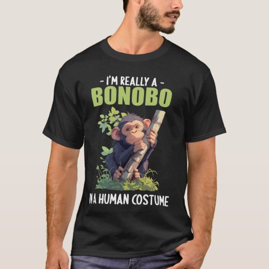 Bonobos Zwergschimpanse T-Shirt (Vorderseite)