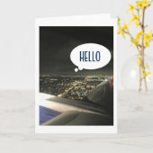 BONREISE, GUTES BYE, HABEN GUTE AUSREISE VOM FLUGZ KARTE (Gelbe Blume)