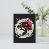 Bonsai Art Japanese Sunset Postkarte (Stehend Vorderseite)