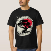 Bonsai Art Japanese Sunset T-Shirt (Vorderseite)