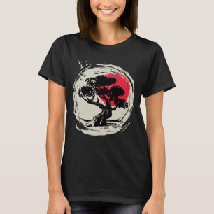 Bonsai Art Japanese Sunset T-Shirt