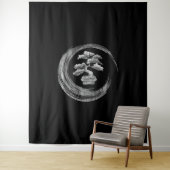 Bonsai Baum enso circlezen Kalligraphie Kunst Wandteppich (Beispiel)