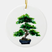 Bonsai-Baum Keramik Ornament (Vorne)