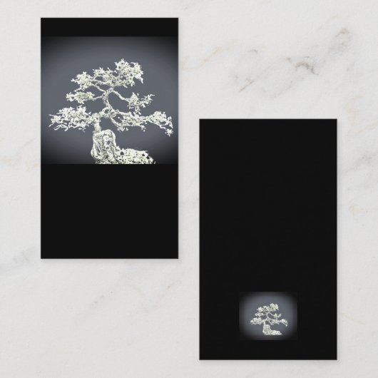 Bonsai Baum kühn künstlerische Natur Kunst auf sch Visitenkarte (Vorne/Hinten)