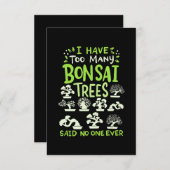 Bonsai Baum lustiges Sprichwort japanisches Grafik Dankeskarte (Vorne/Hinten)