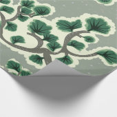 Bonsai-Baum-Muster Geschenkpapier (Ecke)
