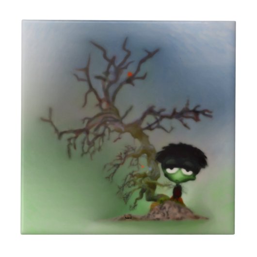 Bonsai Boy Fliese (Vorderseite)