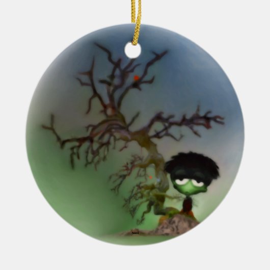 Bonsai Boy Keramikornament (Vorne)