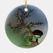 Bonsai Boy Keramikornament (Hinten)