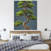 Bonsai Canvas Print Leinwanddruck (Insitu (Schlafzimmer))