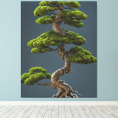Bonsai Canvas Print Leinwanddruck (Insitu (Holzboden))