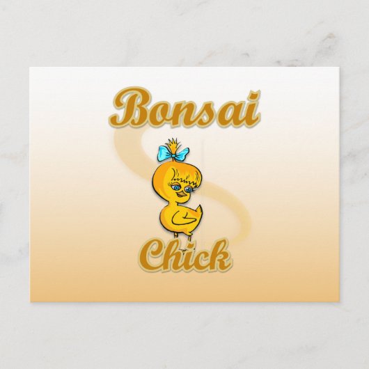 Bonsai Chick Postkarte (Vorderseite)