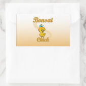 Bonsai Chick Rechteckiger Aufkleber (Tasche)
