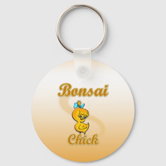 Bonsai Chick Schlüsselanhänger (Vorderseite)