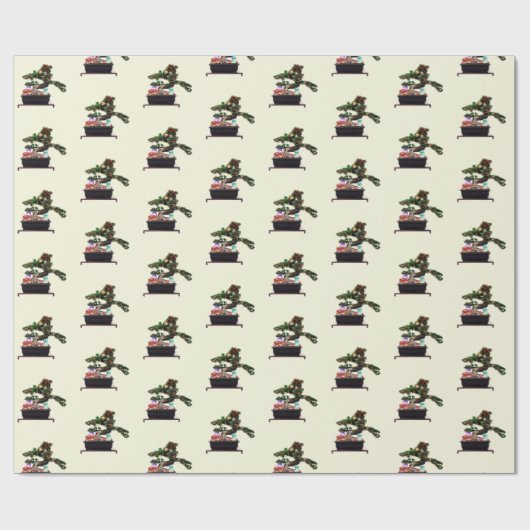 Bonsai Christmas Geschenkpapier (Flach)
