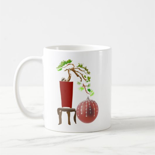 Bonsai Christmas Tree Kaffeetasse (Links)