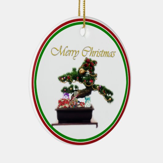 Bonsai Christmas Tree Keramik Ornament (Rechts)