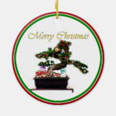 Bonsai Christmas Tree Keramik Ornament (Hinten)