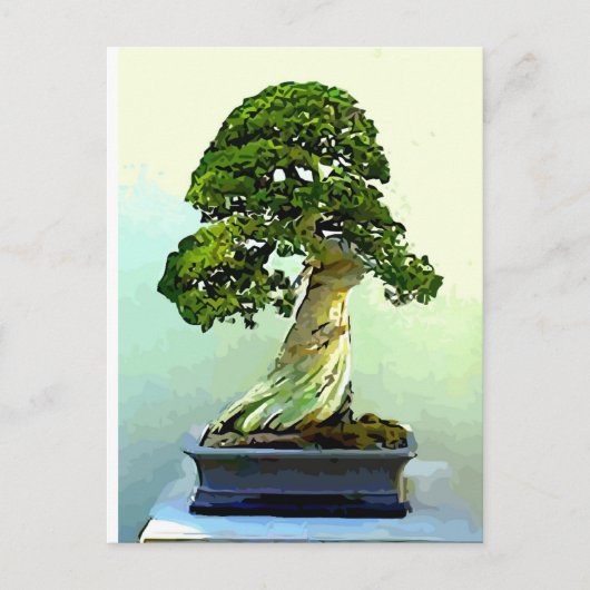 Bonsai Cypress Tree Postkarte (Vorderseite)