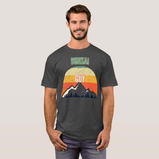 Bonsai Geschenk für Männer Bonsai Typ T-Shirt (Vorne ganz)