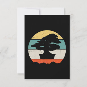 Bonsai Geschenk lustige japanische Bonsai kostenlo RSVP Karte