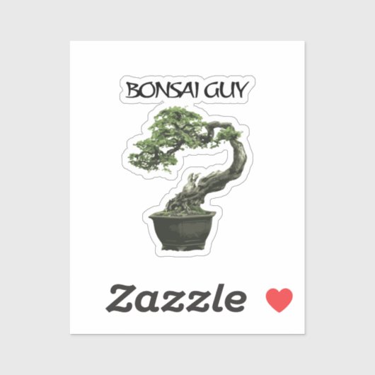 Bonsai guy funny quote for bonsai lovers aufkleber (Blatt)
