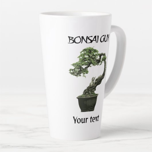 Bonsai guy funny quote for bonsai lovers milchtasse (Rechte Ecke)