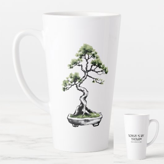 Bonsai is My Therapy funny quote for bonsai lovers Milchtasse