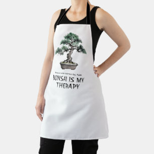 Bonsai ist meine Therapie lustiger Spruch für Bons Schürze