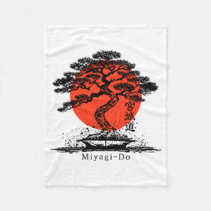 Bonsai Japanische Kanji Miyagi Do Personalisiertes Fleecedecke