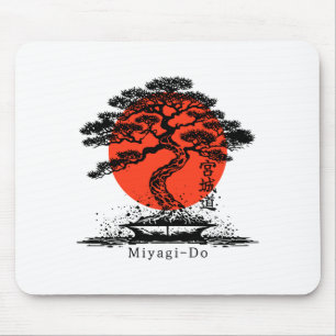 Bonsai Japanische Kanji Miyagi Do Personalisiertes Mousepad