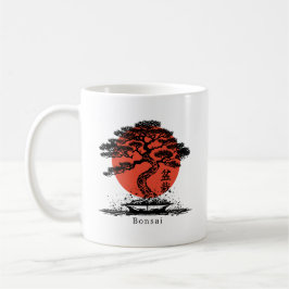 Bonsai Japanisches Kanji Personalisiert Kaffeetasse