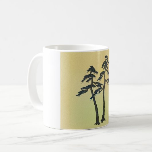 Bonsai Kaffeetasse (Vorderseite Links)