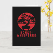 Bonsai Karte (Gelbe Blume)