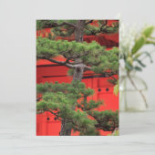 Bonsai-Kiefer Dankeskarte (Stehend Vorderseite)