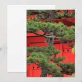 Bonsai-Kiefer Dankeskarte (Vorne/Hinten)