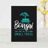 Bonsai Killing Small Trees Tree Garden Karte (Gelbe Blume)